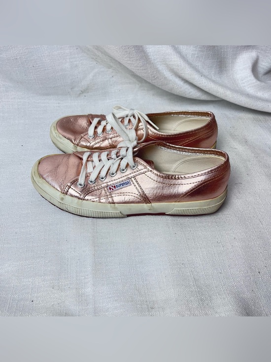 Superga Shoes - Superga Metallic Rose Gold Sneakers Women’s 9.5 (EU 39.5)